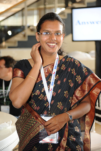 אחת מ-650 המשתתפים בכנס ויקימניה. אבל מקסימה במיוחד