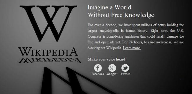 ויקיפדיה מוחשכת 18.1.2012